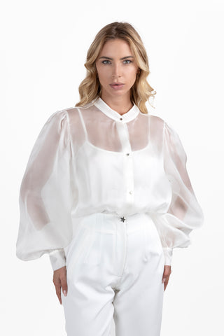 Odile Shirt-Body in Silk Organza