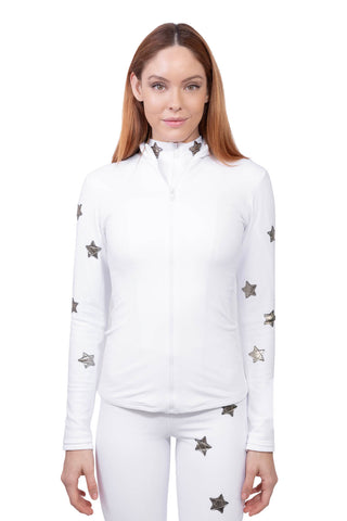 New Saint Moritz Giacca Super Warm Bianca e Oro Lunga