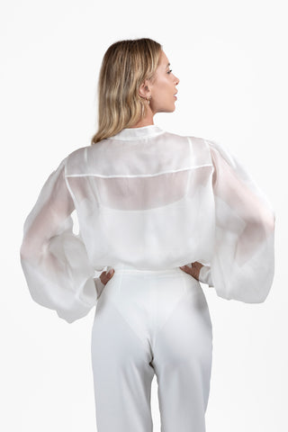 Odile Shirt-Body in Silk Organza