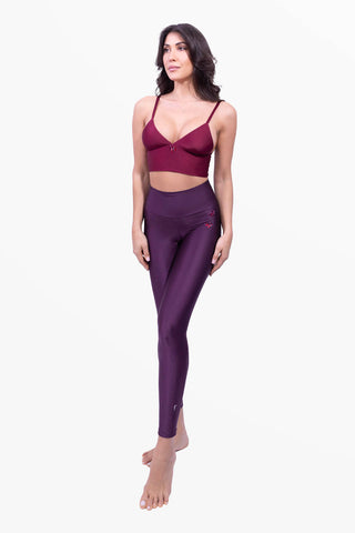 Amoureuse Leggings with Three Hand-Applied Crystal Hearts