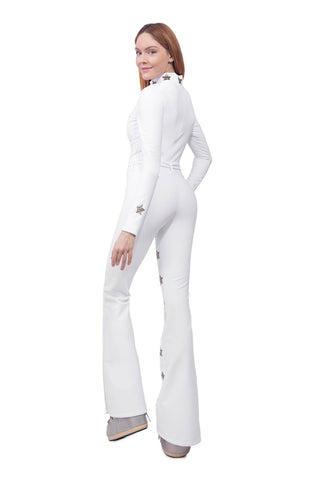 Megeve Tuta da Sci Super Warm Bianca e Oro