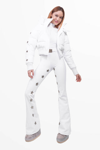 Megeve Tuta da Sci Super Warm Bianca e Oro