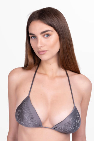 Diamond Bikini Triangolo en Lycra Satinada