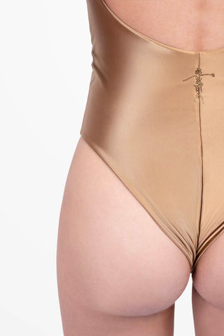 Diamond Bañador Entero en Lycra Satinada