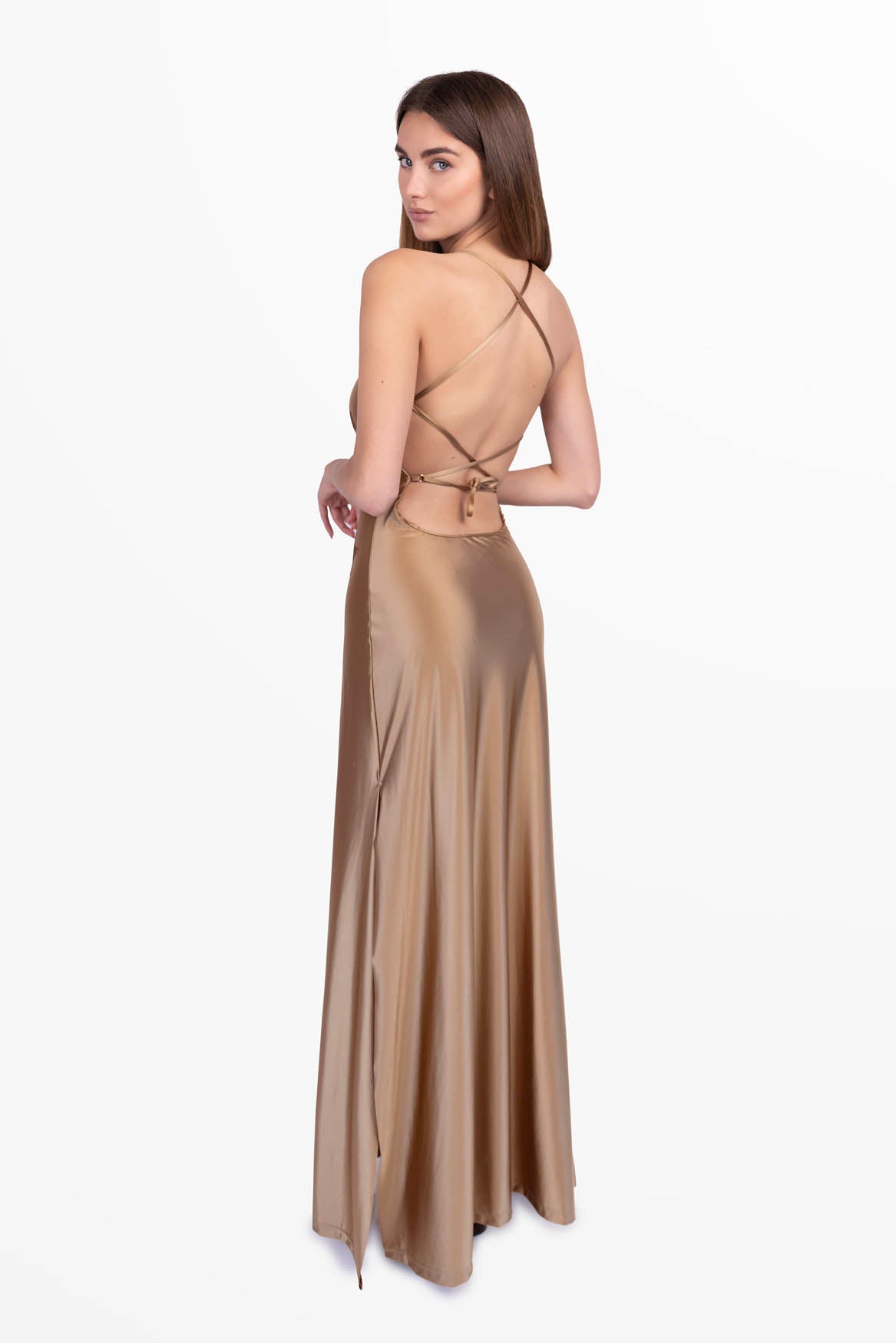 Diamond Dress in Silky Lycra with Crystals