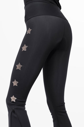 Courmayer Winter Leggings da Sci Super Warm Nero e Oro