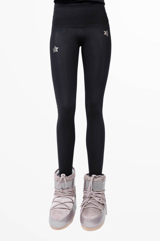 Verbier Winter Leggings da sci Super Warm Nero e Oro