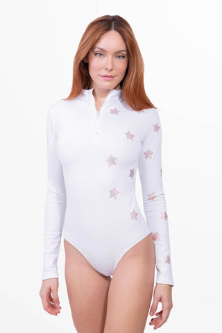 Skibody Megeve Bianco e Rosa