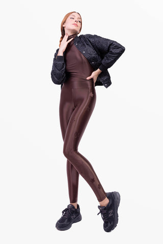 Cascade Leggings in Lycra effetto Seta