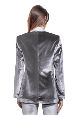 Skyfall Velvet Dinner Double-Breasted Jacket Black