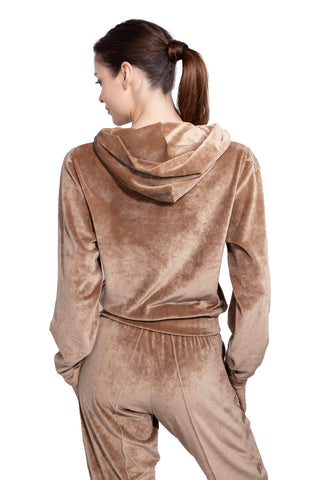 Diamante Sunday Soft-Touch Velour Sweatshirt