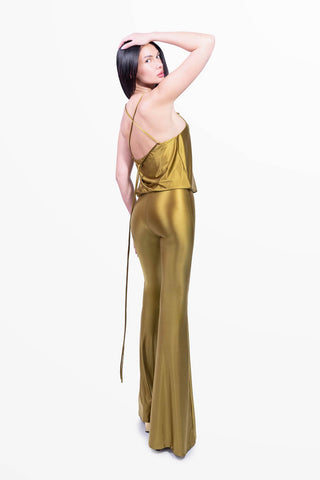 Moonlight Jumpsuit in Lycra Setata