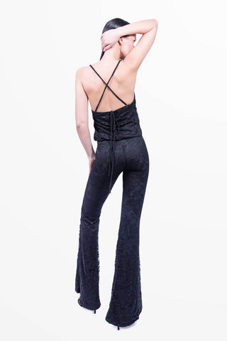 Moonlight Jumpsuit in Lycra Setata
