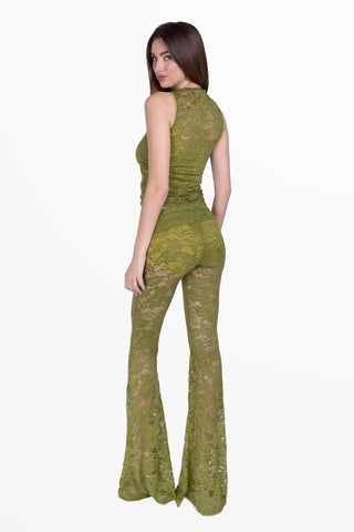 Transparence Sommer-Hose Lime