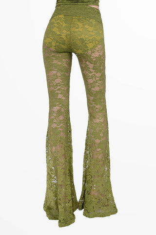 Transparence Top de encaje Lime