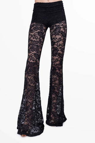 Transparence Pantalone Estivo Nero