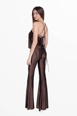 Moonlight Jumpsuit in Lycra Setata