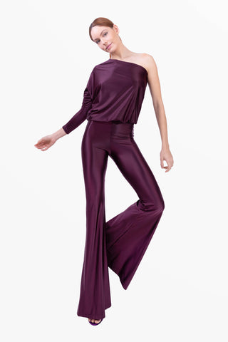 Berenice jumpsuit intera in Lycra Setata RedWine
