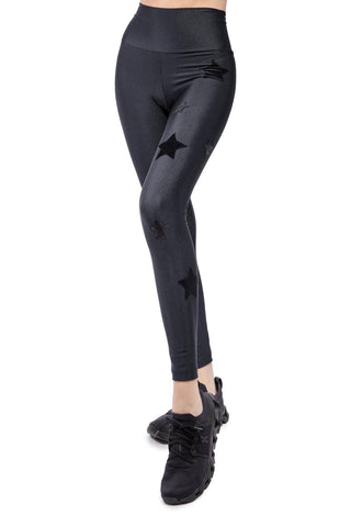 Lunis Leggings with Leather and Velvet Stars