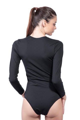 Long-Sleeve Body with Keyhole Neckline
