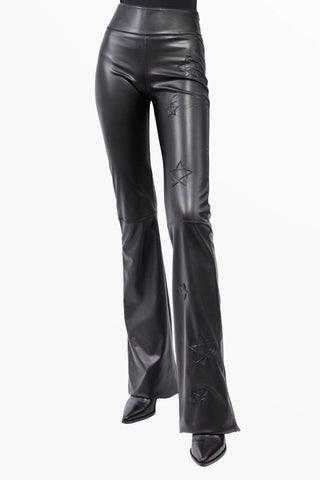 Mira pantalone in ecopelle con Stelle