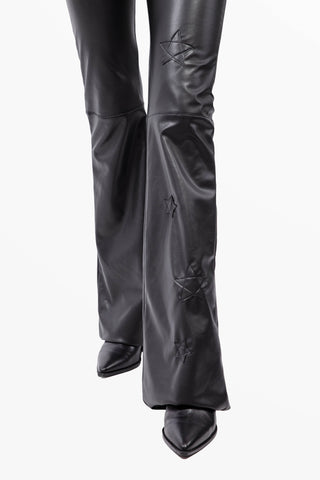 Mira pantalone in ecopelle con Stelle