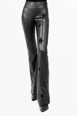 Mira pantalone in ecopelle con Stelle Pitonate