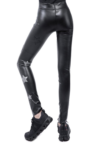 Cosmos Leggings in StretchSkin with Snakeskin Stars