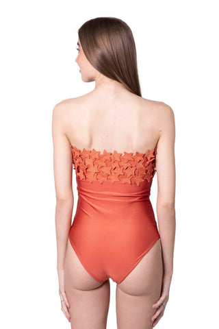 Aribel Costume Intero e Body Orange