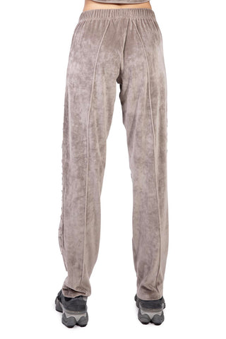 Sunday in Soft-Touch Etoupe Velvet Tracksuit