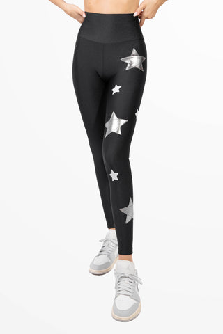 Venere Leggings with White and Silver Stars