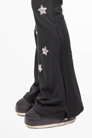 Courchevel black skisuit with stars