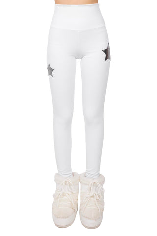 Cortina Winter Leggings vita Alta Bianco