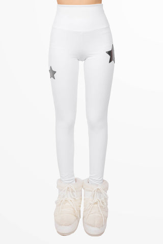 Cortina Winter Leggings vita Alta Bianco