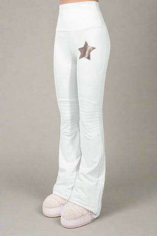 Courchevel Leggings da sci bianco