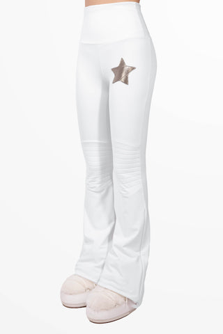 Courchevel White Winter Leggings 