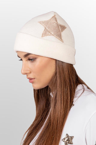 Cortina Cappello in Lana Bianco