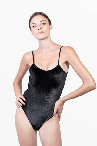 Stretch Velvet Bodysuit