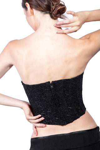 Transparence Bustier in Velvet Lace