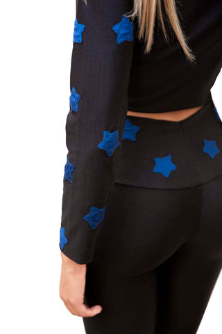 Cloet high waist leggings with colored stars