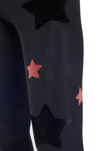 Winter Leggings Lycra plush star waterfall